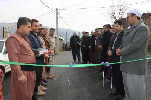افتتاح آسفالت معابر روستای رجبی(خازنک)